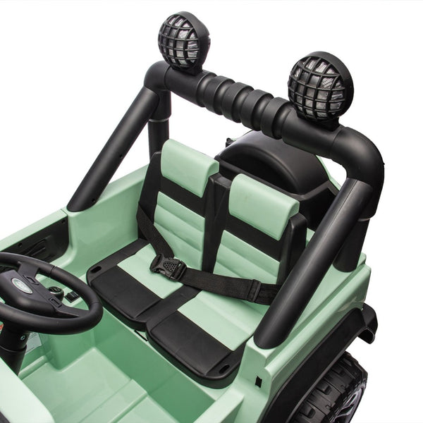 English Elm Licensed Land Rover Defender Ride on Car 24v Dual Motor with Parental Remote Green W1578P339063