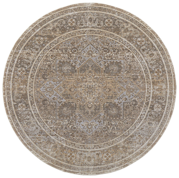 Feizy Rugs Celene Vintage-inspired Floral Medallion Rug – Luxurious Machine-made Design For Timeless Elegance Tan,Brown,Ivory Viscose,Polyester Cel39kxfbgegryn97