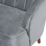 Christopher Knight Home® - Noble House - Amaia Mid-Century Modern Velvet Sofa with Seashell Backrest