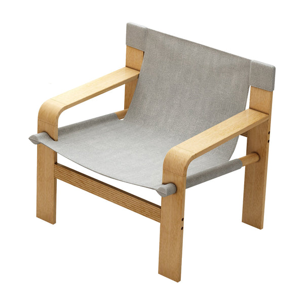 English Elm Detachable Oak Accent Chair with Solid Wood Frame, Wide Armrest, Removable Washable Linen Cover LIGHT GREY W2336P251804