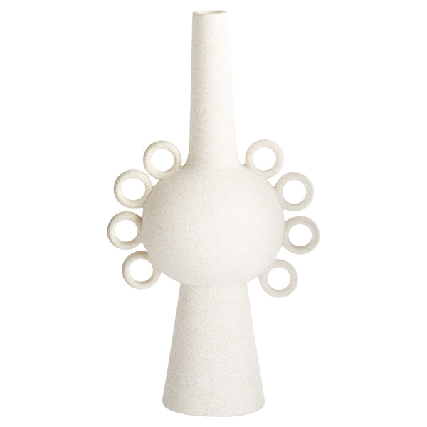 Ringlets Vase White 11205 Cyan Design