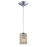 Optix 4'' Wide 1-Light Mini Pendant - Polished Chrome 11208/1 Elk Lighting