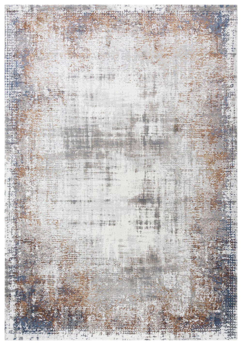 Alora Decor Opal Persian-Inspired Vintage Area Rug In Subtle Blue Neutrals — Power-Loomed, Soft, Stain-Resistant 7'8" x 9'10" 11211210237547891