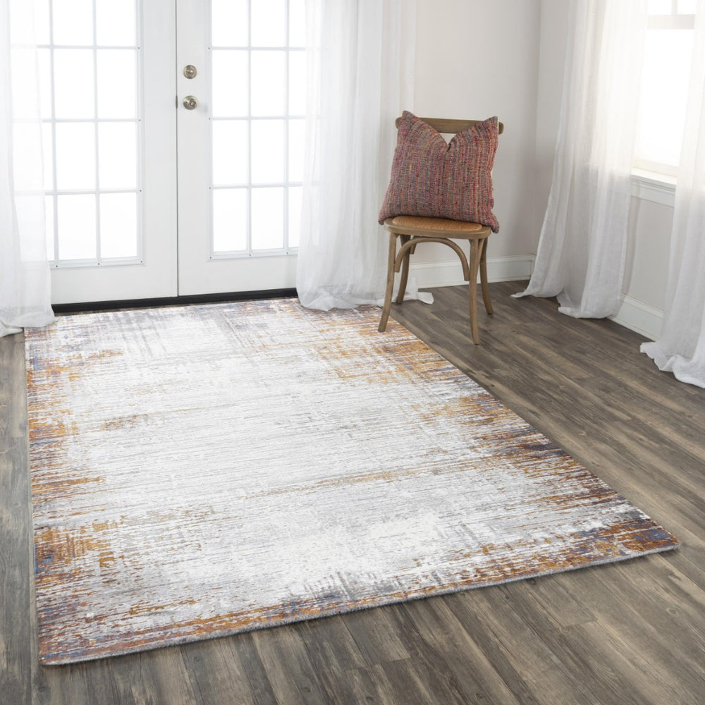 Alora Decor Opal Persian-Inspired Vintage Rug In Soft Blue Neutrals — Power-Loomed, Durable, Low-Maintenance Finish 3'11" x 5'6" 11211210537543156
