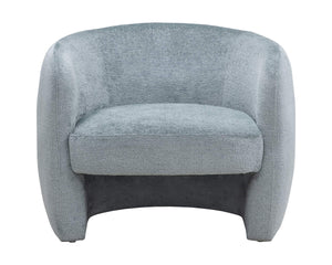 Sunpan Mircea Sculptural Curved Lounge Chair Fully Upholstered for Contemporary Living Rooms 112201