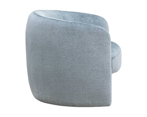 Sunpan Mircea Sculptural Curved Lounge Chair Fully Upholstered for Contemporary Living Rooms 112201