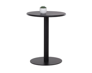 Sunpan Costello Outdoor Round Pedestal Bistro Table Powder Coated Aluminum Patio Dining 112246V