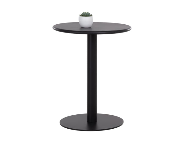 Sunpan Costello Outdoor Round Pedestal Bistro Table Powder Coated Aluminum Patio Dining 112246V