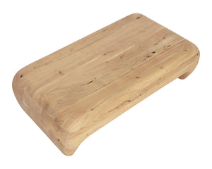 Sunpan Pino Solid Acacia Wood Coffee Table Handcrafted Artisan Piece for Bohemian Living Rooms 112351