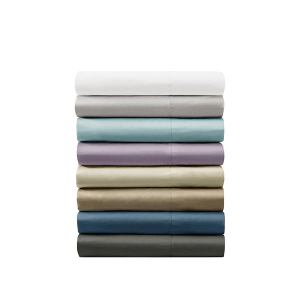 JLA Home Madison Park - Cotton breathable sateen sheet set with peachy-soft feel, OEKO-TEX certified, durable easy-care luxury Khaki MPH20-0001