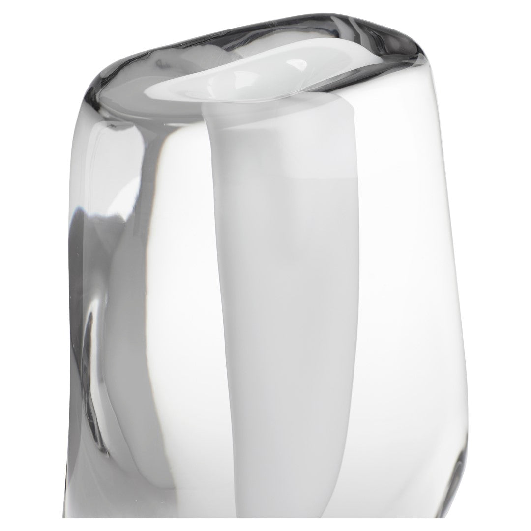 Inverted Clear Glass Vase - Thumbnail 5