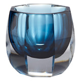 Azure Oppulence Vase Blue/Clear 11253 Cyan Design