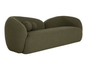 Sunpan Esme Sculptural Boucle Sofa with Organic Curves for a Modern Living Room 112559