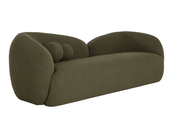 Sunpan Esme Sculptural Boucle Sofa with Organic Curves for a Modern Living Room 112559