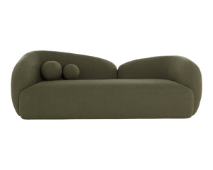 Sunpan Esme Sculptural Boucle Sofa with Organic Curves for a Modern Living Room 112559