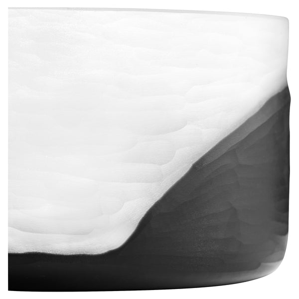 Ominous Frost Vase Clear and Black 11255 Cyan Design