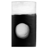 Ominous Frost Vase Clear and Black 11256 Cyan Design