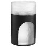Ominous Frost Vase Clear and Black 11257 Cyan Design