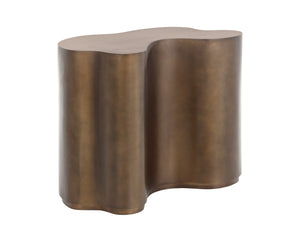 Sunpan Boise Iron Accent Table Handcrafted Brass and Bronze Two Tone Nesting Design Large 112625