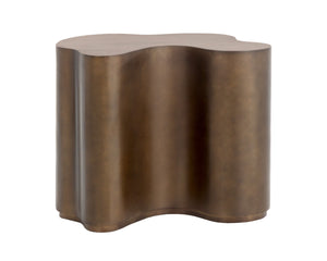Sunpan Boise Iron Accent Table Handcrafted Brass and Bronze Two Tone Nesting Design Large 112625