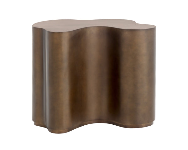 Sunpan Boise Iron Accent Table Handcrafted Brass and Bronze Two Tone Nesting Design Large 112625