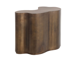 Sunpan Boise Iron Accent Table Handcrafted Brass and Bronze Two Tone Nesting Design Large 112625