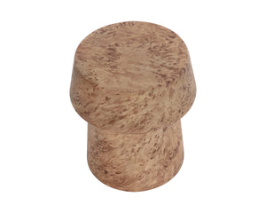 Sunpan Brie Sculptural Concrete End Table Faux Burl Finish Indoor Outdoor Round Accent 112720