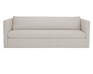 Sunpan Leander Upholstered Sofa with Feather Back Cushions for Contemporary Living Rooms 112765