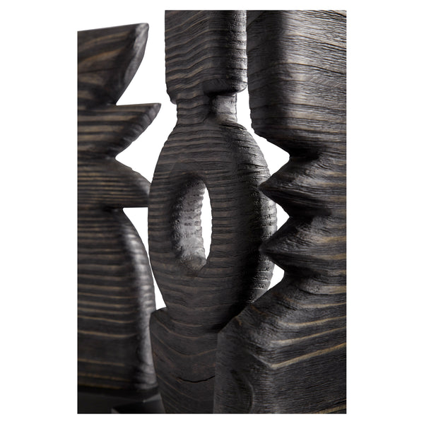 Dark Crescent Sculpture Black 11281 Cyan Design