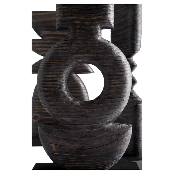 Dark Crescent Sculpture Black 11281 Cyan Design