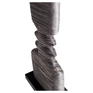 Dark Square Sculpture  Black 11280 Cyan Design