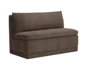 Sunpan Donatella Banquette Upholstered Dining Bench for Lounge and Nook Seating Areas Brown 112851