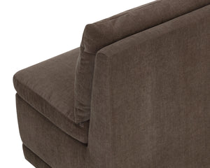 Sunpan Donatella Banquette Upholstered Dining Bench for Lounge and Nook Seating Areas Brown 112851