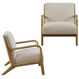 INK+IVY Novak Mid-Century Lounge Chair Set of 2 II110-0584 Cream