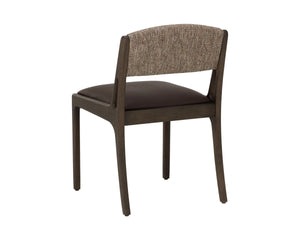Sunpan Mertola Solid Ash Dining Chair with Two-Tone Upholstered Seat and Open Frame Design 112917