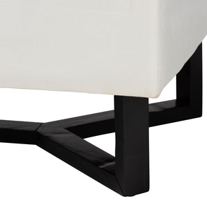 Baxton Studio Baxton Studio Elegant Velvet Storage Ottoman with Lift-Top Design and Contemporary Nailhead Trim Beige WS-20716-Beige/Espresso-Otto