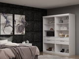 Manhattan Comfort Mulberry Contemporary - Modern Wardrobe/ Armoire/ Closet White 112GMC1