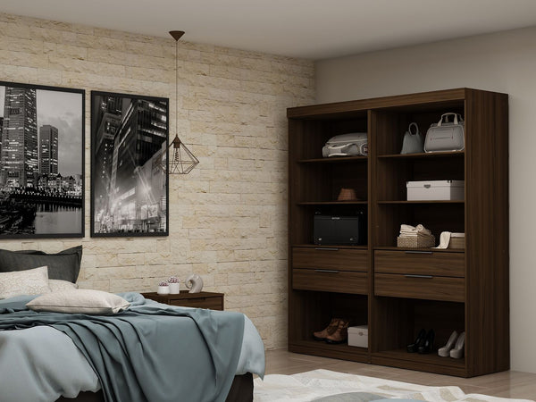 Manhattan Comfort Mulberry Contemporary - Modern Wardrobe/ Armoire/ Closet Brown 112GMC5