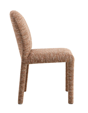 English Elm Lidi Brown Chenille Side Chair Set of 2 — Padded Fabric & Sponge Seats, 220lb Capacity, Modern Chic B2726P402034