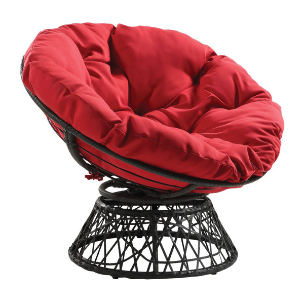 OSP Home Furnishings Papasan Chair Red