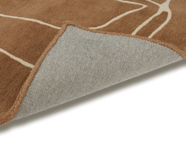 Sunpan Tilda Hand Tufted Wool Area Rug Abstract Linear Pattern for Living Room Decor 8' X 10' 113010