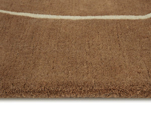 Sunpan Tilda Hand Tufted Wool Area Rug Abstract Linear Pattern for Living Room Decor 8' X 10' 113010