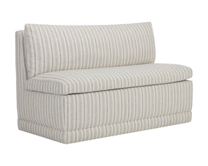 Sunpan Donatella Banquette Upholstered Dining Bench for Lounge and Nook Seating Areas Cream 113018