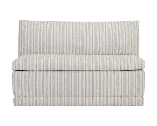 Sunpan Donatella Banquette Upholstered Dining Bench for Lounge and Nook Seating Areas Cream 113018