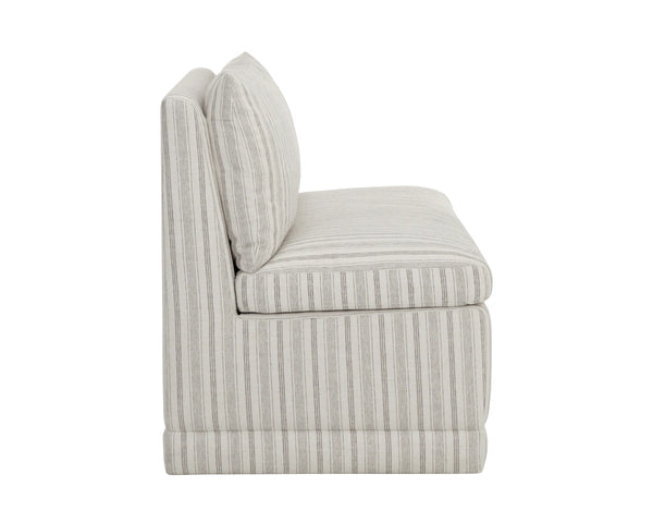 Sunpan Donatella Banquette Upholstered Dining Bench for Lounge and Nook Seating Areas Cream 113018