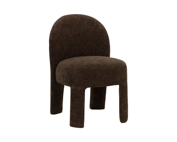 Sunpan Myrtle Upholstered Dining Chair Foam Cushion Solid Pine Frame Modern Curved 113033