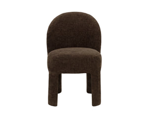 Sunpan Myrtle Upholstered Dining Chair Foam Cushion Solid Pine Frame Modern Curved 113033