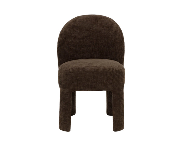 Sunpan Myrtle Upholstered Dining Chair Foam Cushion Solid Pine Frame Modern Curved 113033