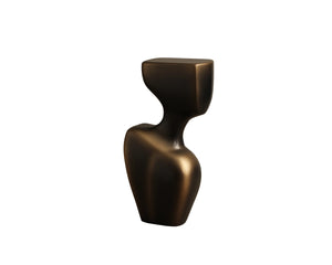 Sunpan Neferet Concrete Sculpture with Bronze Finish Handcast Anthropomorphic Modern Decor 113049