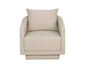 Sunpan Gannon Upholstered Accent Armchair Solid Wood Frame Modern Living Room Comfort Cream 113089